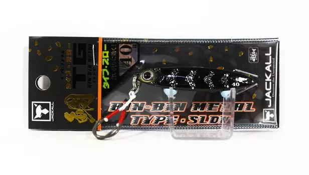 Jackall Металлический Зажимной Контейнер Тип TG Медленный Вольфрам 40 грамм Черное свечение (9781)