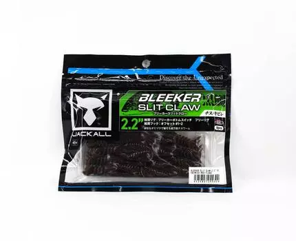 Jackall Мягкая приманка Bleeker Slit Craw 2,2 дюйма Ebimiso Red Flake (5324)
