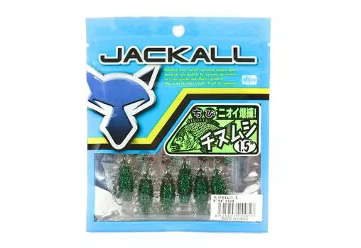 Jackall Мягкая Приманка Chibi Chinumushi 1,5 дюйма Giragira Арбуз (5617)