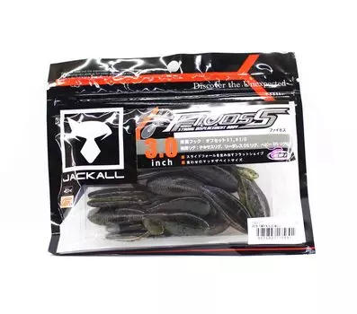 Jackall Мягкая Приманка Fivoss 3 дюйма 6 шт Зеленая Тыква Синяя Магия (5691)