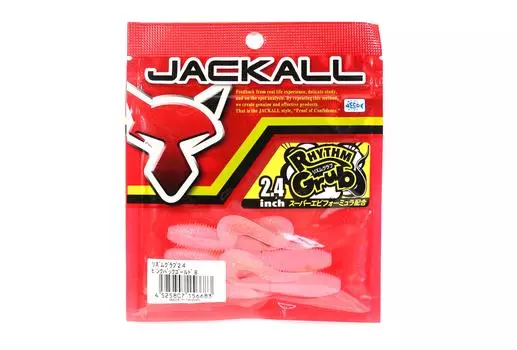 Jackall Мягкая Приманка Ритм Личинка 2,4 Дюйма Розовая Спина Золото (6683)