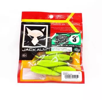 Jackall Мягкая Приманка Ритм Личинка 3 Дюйма График Назад Черный (2259)