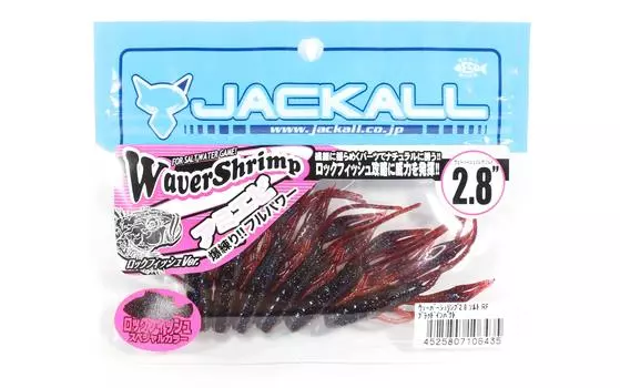 Jackall Мягкая приманка Waver Креветки Соленая вода 2,8 дюйма Blood Impact (6435)