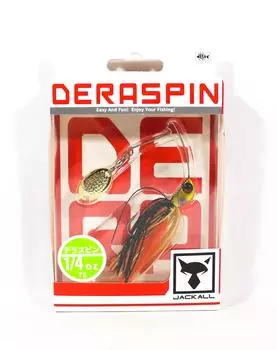 Jackall Приманка Spinner Bait Lure Deraspin 1/4 унции Gold Black Shad (8559)
