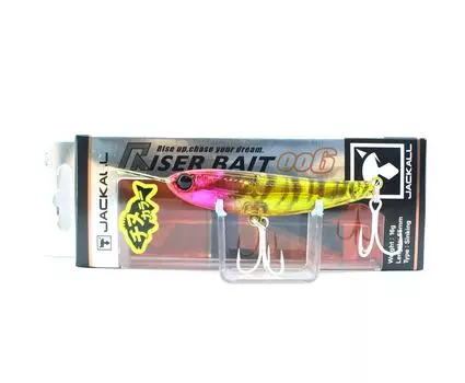 Jackall Riser Bait 006 65 мм тонущая приманка для верхнего слоя воды, прозрачная Hade Ebi (3841)