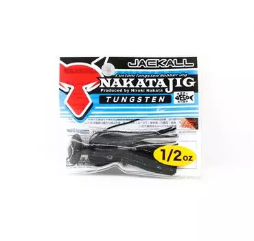 Jackall Rubber Jig Nakata 1/2 унции черно-синие хлопья (6408)