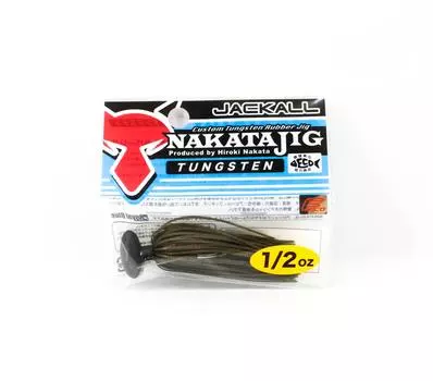 Jackall Rubber Jig Nakata 1/2 унции зеленая тыква красная хлопья (6453)