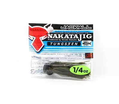 Jackall Rubber Jig Nakata 1/4 унции Зеленые семена тыквы (6200)