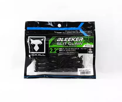 Jackall Soft Lure Bleeker Slit Craw 2,2 дюйма, зеленая тыква, перец (5317)