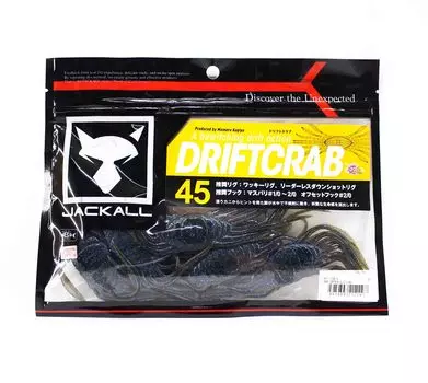 Jackall Soft Lure Drift Crab 45x145мм Темно-Зеленый Тыквенный Синий Чешуйчатый (2297)