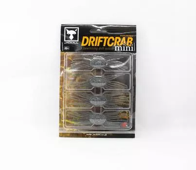 Jackall Soft Lure Drift Crab Mini 85 x 25 мм Зеленый Тыквенный Синий (4228)