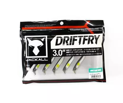 Jackall Soft Lure Drift Fry Elastomer 3 дюйма Серебряный порошок Ayu (1782 г.)