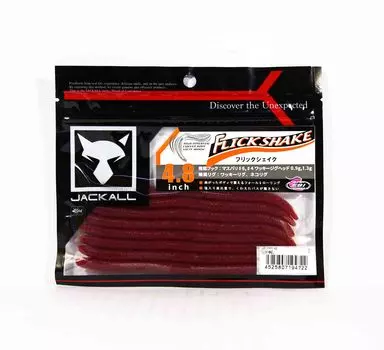 Мягкая приманка Jackall Flick Shake 4,8 дюйма Tsuchi Mimizu (4722)