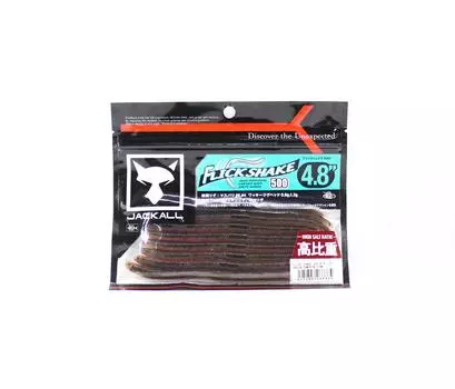 Jackall Soft Lure Flick Shake 500 4.8 Inches Green Pumpkin/Pink (6665)