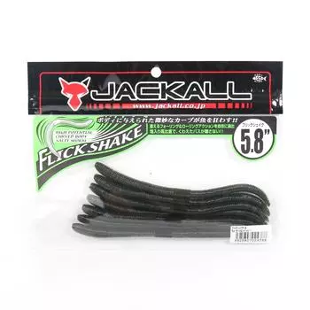 Jackall Soft Lure Flick Shake Worm 5,8 дюйма Арбузный перец (4388)