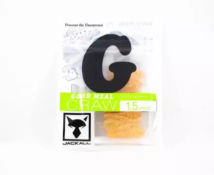 Jackall Soft Lure Good Meal Craw 1,5 дюйма Glow Crash Clear Krill (7468)