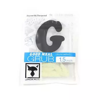 Jackall Soft Lure Good Meal Grub 1,5 дюйма Goodmeal Glow (4785)