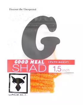 Jackall Soft Lure Good Meal Shad 1,5 дюйма оранжево-золотые чешуйки (0664)