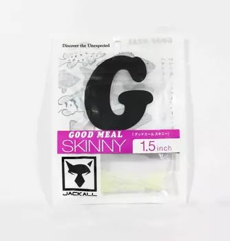 Jackall Soft Lure Good Meal Skinny 1,5 дюйма Goodmeal Goodmeal Glow (8119)