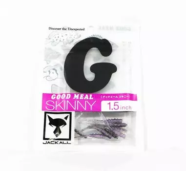 Jackall Soft Lure Good Meal Skinny 1,5 дюйма Goodmeal Pearl (8133)