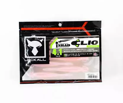 Jackall Soft Lure I Shad Clio 4.1 Inches Sight Clear Pink (7907)