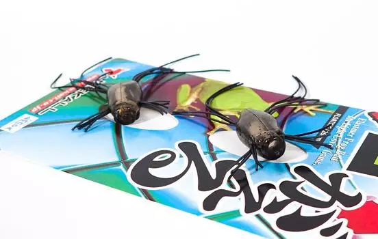 Jackall Soft Lure Ikegaeru Эластомер 26мм Лягушка Дымчатый Черный (9061)