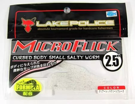 Jackall Soft Lure Micro Flick 2,5 дюйма белый (5758)