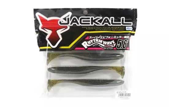 Jackall Soft Lure Rhythm Wave 5,8 дюйма арбузный перец (7025)