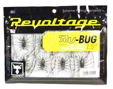 Jackall Soft Lure RV Bug 1,5 дюйма RV Черный (0145)