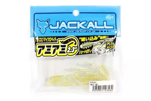 Jackall Soft Lure SW Light Game Amamiami 2,3 дюйма Ikana Gold (3584)