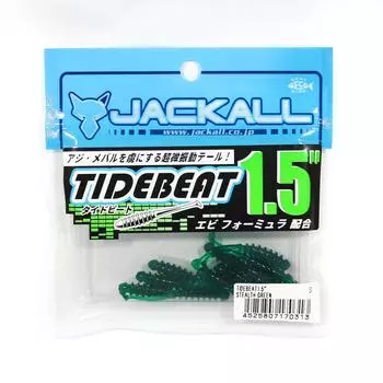 Jackall Soft Lure Tide Beat 1.5 дюйма Stealth Green (0313)
