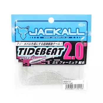 Jackall Soft Lure Tide Beat 2 дюйма Прозрачная хлопья HL (0153)