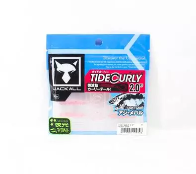 Jackall Soft Lure Tide Curly 2 дюйма персиково-кислый (4748)