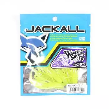 Jackall Soft Lure Waver Креветки Соленая Вода 2,8 дюйма Горячий лайм Диаграмма свечения (6442)