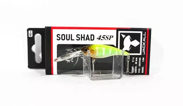 Jackall Soul Shad 45 Suspend Minnow Lure POL График назад BG (2957)