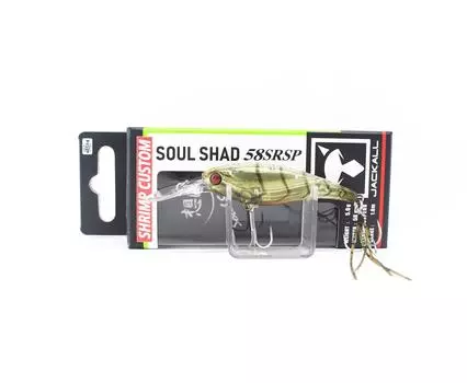 Jackall Soul Shad 58 SP SR Мелководная Суспензия Minnow Приманка Креветка (9569)