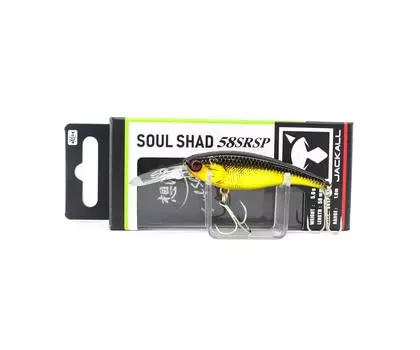 Jackall Soul Shad 58 SP SR Неглубокая Суспензия Приманка Минноу HL Голд Блэк (6555)