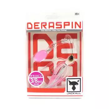 Jackall Spinner Bait Lure Deraspin 3/8 унции Sexy Pink Dip (7251)