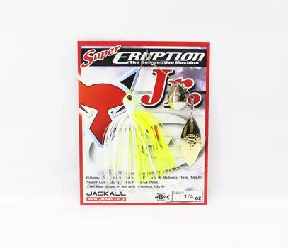 Jackall Spinner Bait Lure Super Eruption JR, жемчуг 1/4 унции (6325)