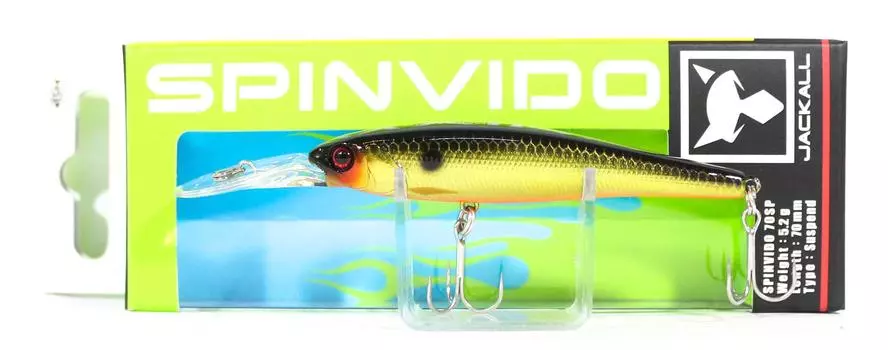 Jackall Spinvido 70SP Suspend Lure Maruhata Шампанское Золото (6759)