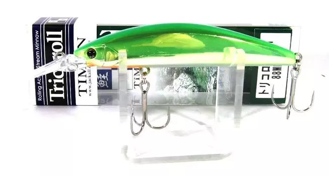 Jackall Timon Tricoroll GT 88 MD-F Плавающая Приманка Flash Chartreuse (4408)
