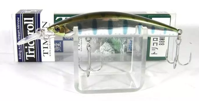 Jackall Timon Tricoroll GT 88 MD-F Плавающая Приманка Серебристый Yamame (4309)