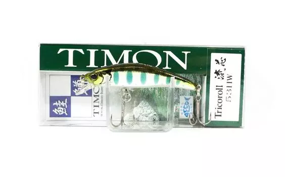 Jackall Timon Tricoroll Ryushin 53 HW Тонущая Приманка Silver Yamame (1167)