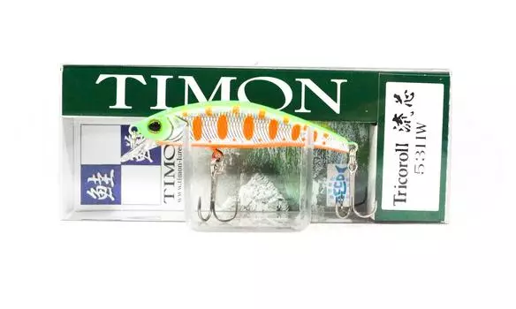 Jackall Timon Tricoroll Ryushin 53 HW Тонущая приманка Lime Yamame (1211)
