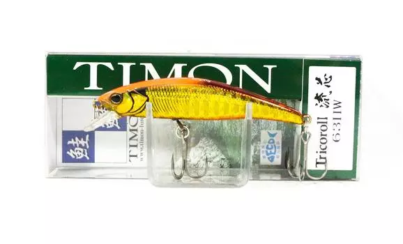 Jackall Timon Tricoroll Ryushin 63 HW Тонущая приманка Red & Gold (1327)