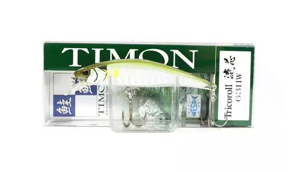 Jackall Timon Tricoroll Ryushin 63 HW Тонущая приманка Stripe Waka Ayu (1280)