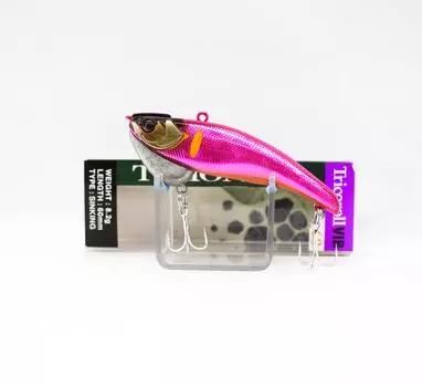 Jackall Timon Tricoroll Vib 60 Тонущая приманка Flash Sight Розовый (4412)