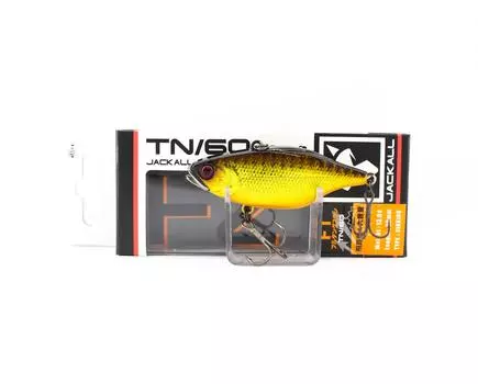 Jackall TN 60 Полностью вольфрамовая вибрационная приманка с двойным сцеплением Золото Черный (5993)