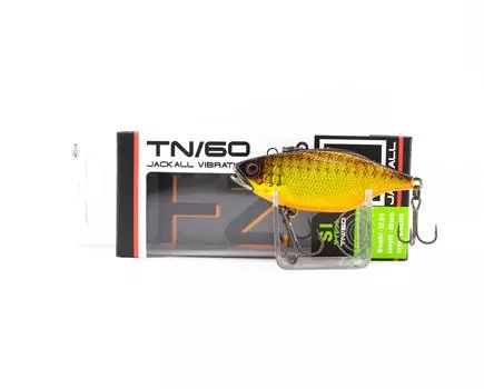 Jackall TN 60 Silent Vibration приманка с двойным клатчем золотисто-черная (6068)