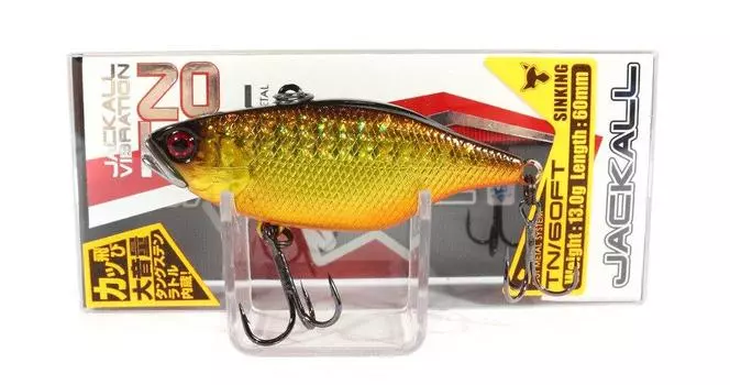 JACKALL Vibration TN60 Full Tungsten 13g 60mm Double Clutch Gold Black